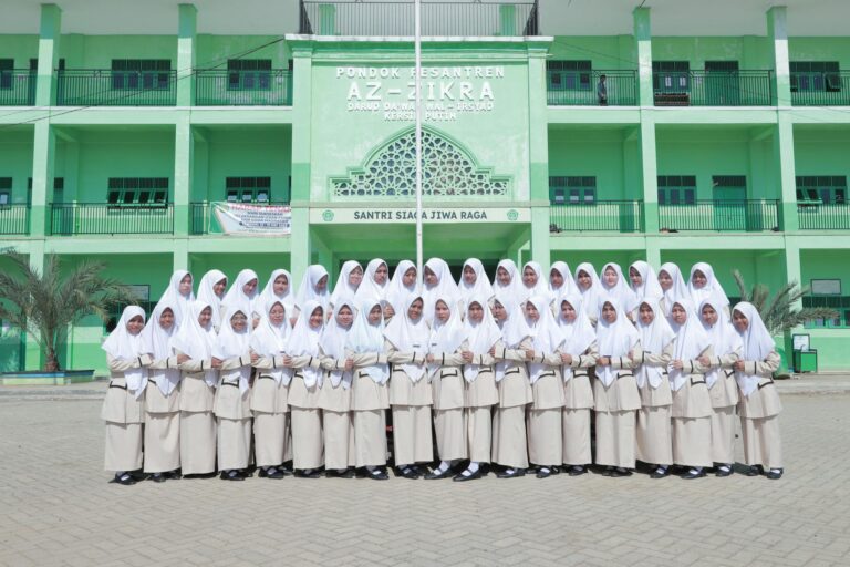 Group of Women in Uniforms in Front of Hospital